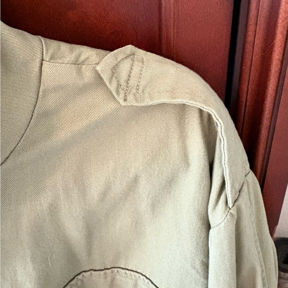 Ladies Sz L Treasure & Bond Olive Green Utility Jacket - Picture 3 of 5